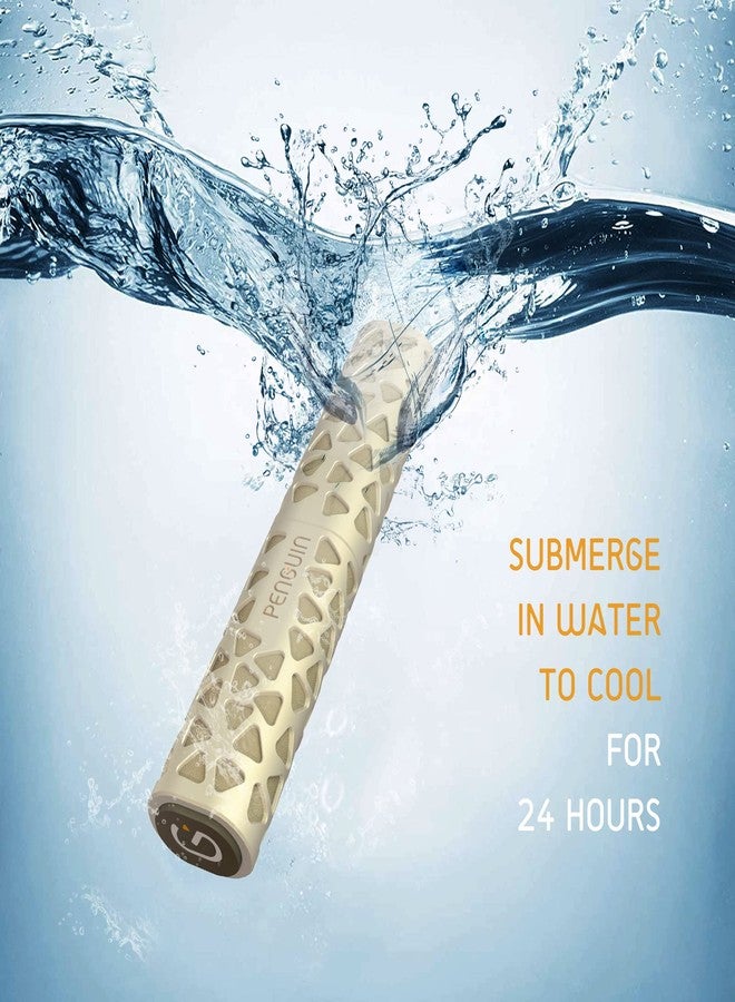 بنجوين حافظة سفر مبردة للأنسولين من بنغوين - حافظة تبريد قابلة لإعادة الاستخدام لأقلام الأنسولين لمرضى السكري، تحافظ على برودة الأنسولين لمدة 24 ساعة. حافظة حمل من الألومنيوم لأقلام الأنسولين، لون ذهبي. - Image 5